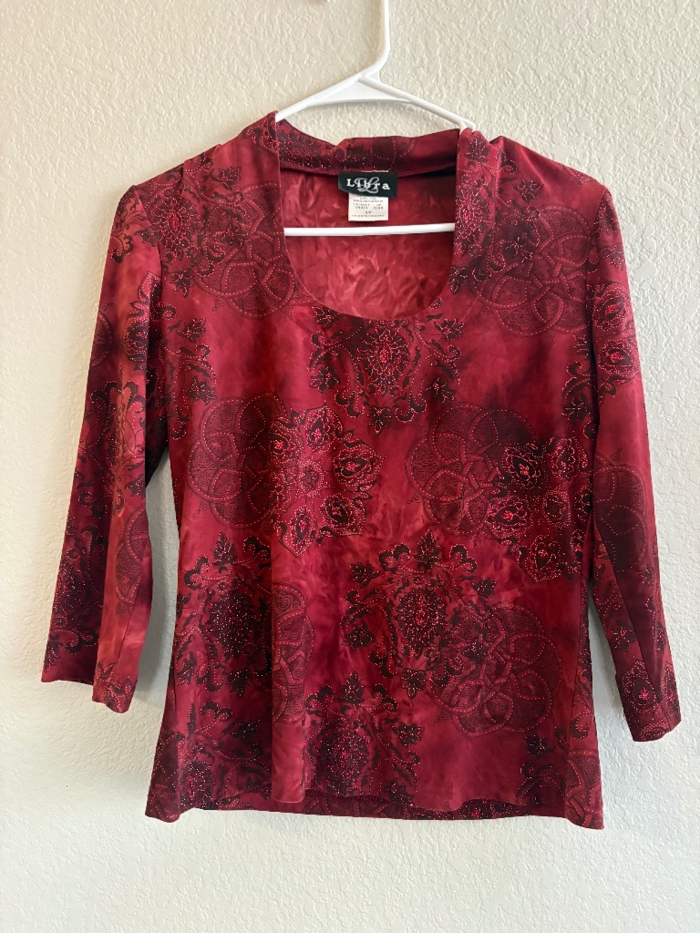 Vintage Libra Sparkly Top